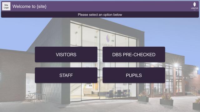 Sign-in Point welcome screen